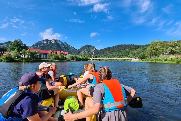 školní výlet řeka Dunajec Tři Korunky