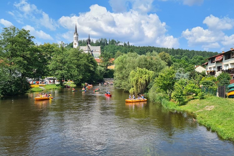 zájezd řeka Vltava Vyšší Brod