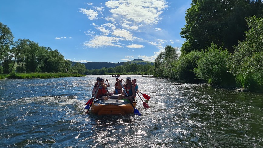 školní výlet řeka Dunajec raft