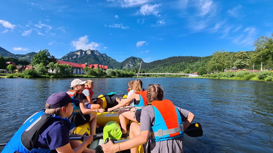 školní výlet řeka Dunajec Tři Korunky