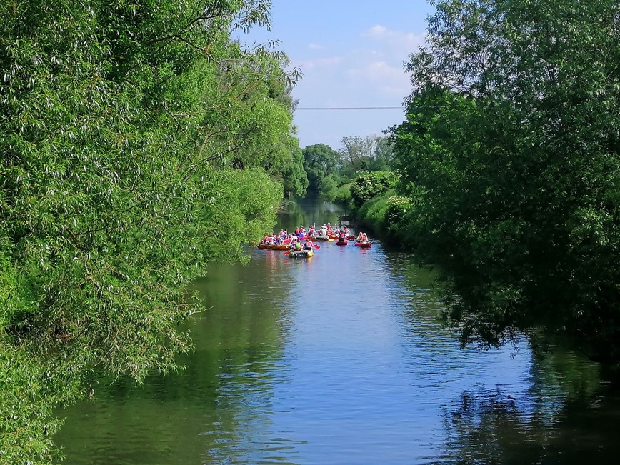 školní výlet řeka Morava vila Háj